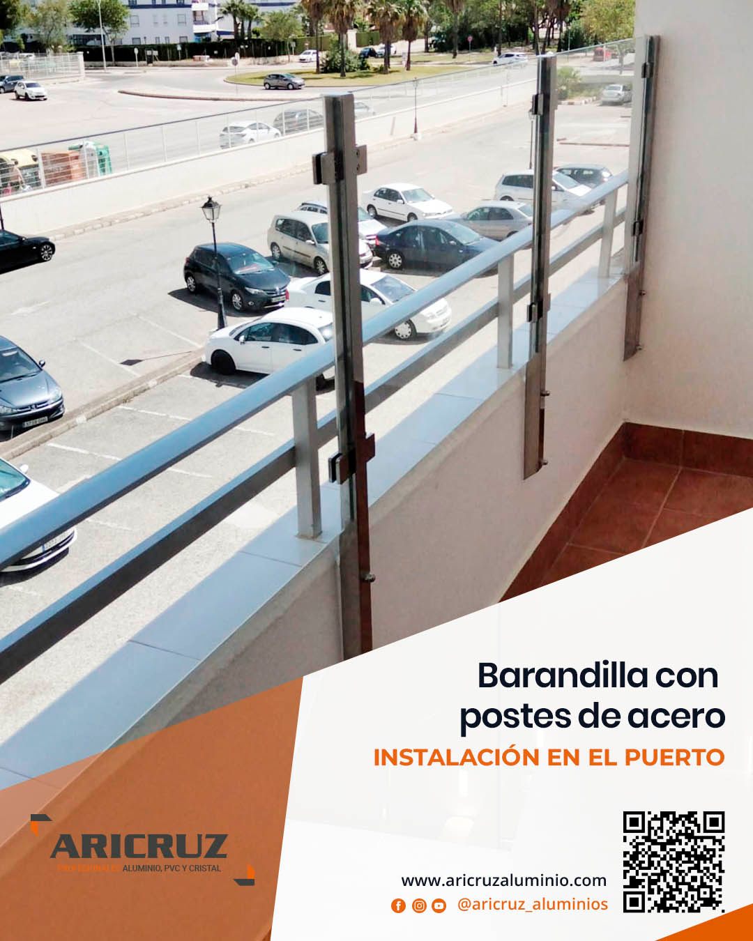 Elegancia, seguridad y durabilidad en un mismo proyecto. ✨
👉 Instalación de barandilla con postes de acero, una solución resistente y moderna que aporta protección sin renunciar al diseño. Su acabado limpio y contemporáneo encaja perfectamente en terrazas, balcones, escaleras y todo tipo de espacios exteriores.
.
☎️ 𝟔𝟖𝟓.𝟖𝟑𝟔.𝟔𝟔𝟔
📧 info@aricruzaluminio.com
.
#barandillasdeacero #instalacióndebarandillas #elpuertodesantamaria