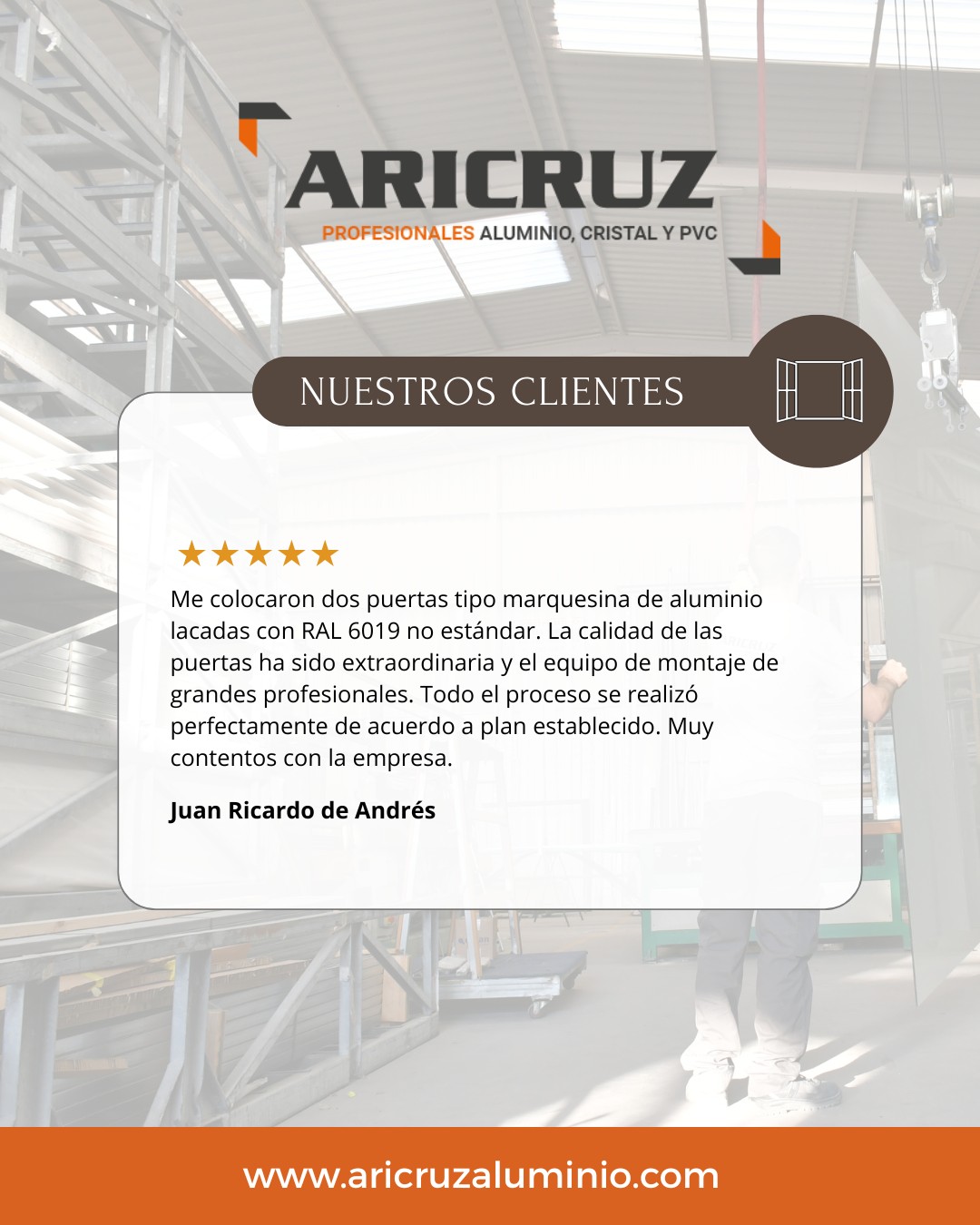 ⭐️⭐️⭐️⭐️⭐️ Si estás pensando en realizar un proyecto con nosotros, te animamos a descubrir las valoraciones de nuestros clientes en Google, ¡te dejamos la que hemos recibido sobre uno de nuestros últimos proyectos! 🥰
Puedes verlas o dejar la tuya en Google ✅