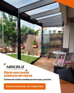 🏡 ¿Tienes una terraza o porche que apenas utilizas? Con las cortinas de cristal de Aricruz Aluminio puedes ganar un espacio luminoso, protegido y elegante para disfrutar durante todo el año. 
📩 Solicita tu presupuesto sin compromiso o visita nuestra web www.aricruzaluminio.com
.
#techosdecristal #cortinasdecristal #cristaleriaenelpuertodesantamaria