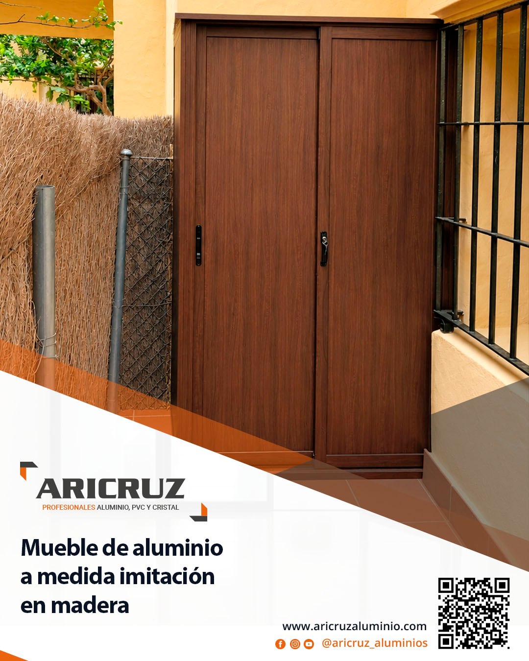 🤎 La calidez de la madera, con las ventajas del aluminio. Este mueble con acabado en imitación madera combina un diseño elegante y atemporal con la resistencia, durabilidad y bajo mantenimiento del aluminio.
📍 En Aricruz Aluminio realizamos proyectos a medida, adaptados a cada espacio y necesidad.
.
#mueblesamedida #mueblesdeexterior #carpinteriametalica #elpuertodesantamaria