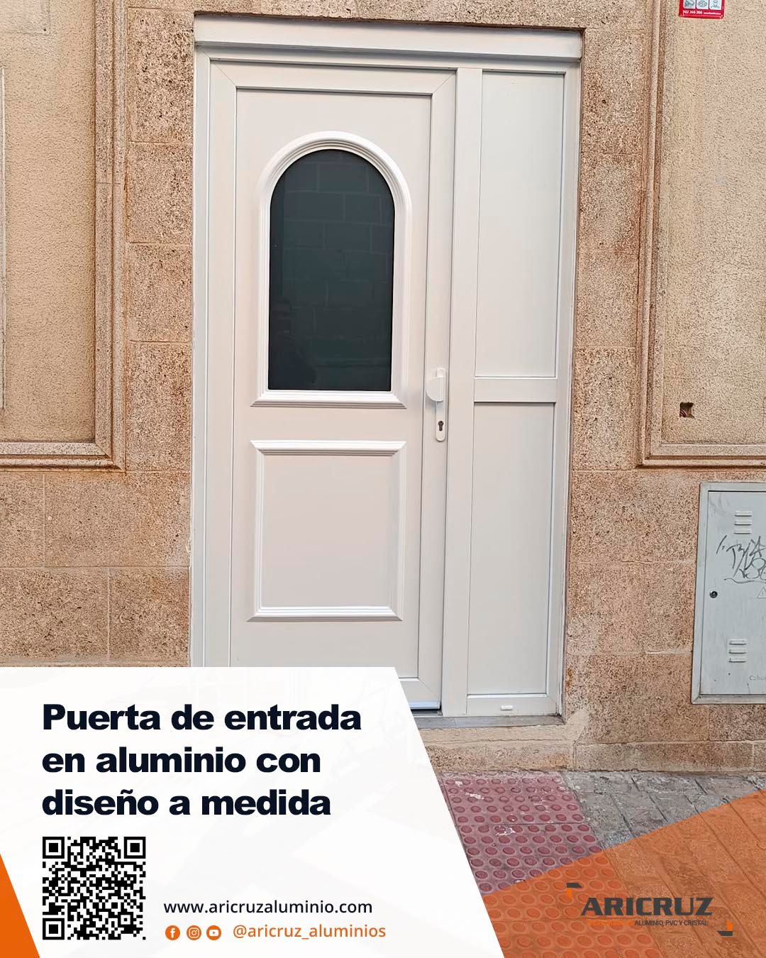 🤍 En este proyecto, hemos realizado una puerta de entrada de aluminio en color blanco, una opción que aporta luminosidad, un acabado limpio y una solución adaptada a las necesidades del espacio. 🥰 En Aricruz cuidamos cada detalle para crear cerramientos que combinan funcionalidad, diseño y durabilidad.
📩 ¿Tienes un proyecto en mente? Contacta con nosotros en info@aricruzaluminio.com o en el 685 836 666.
.
#puertasdealuminioamedida #carpinteriametalica #elpuertodesantamaria