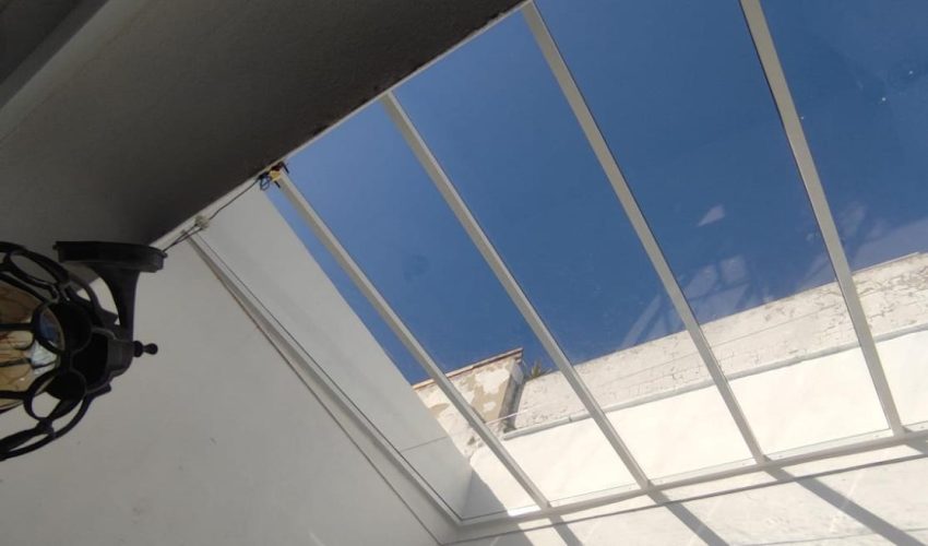 Techo de cristal. Aricruz Aluminio.