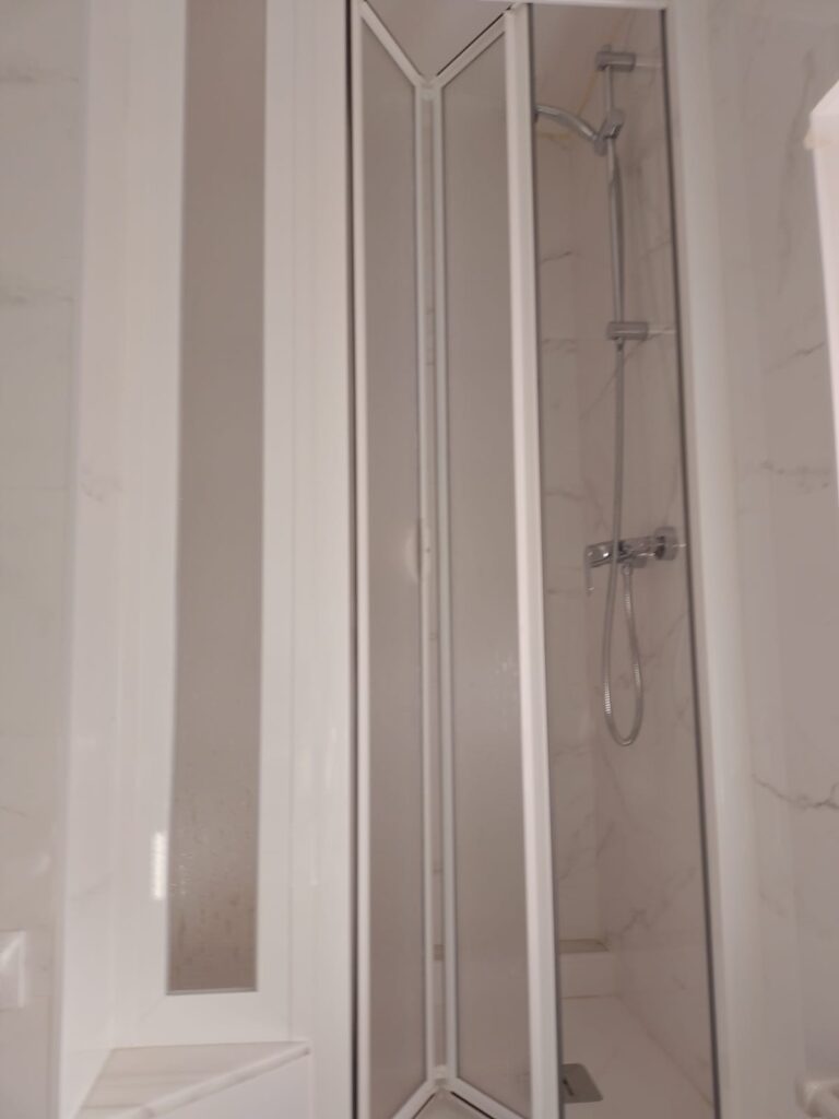 Mampara de ducha plegable aluminio