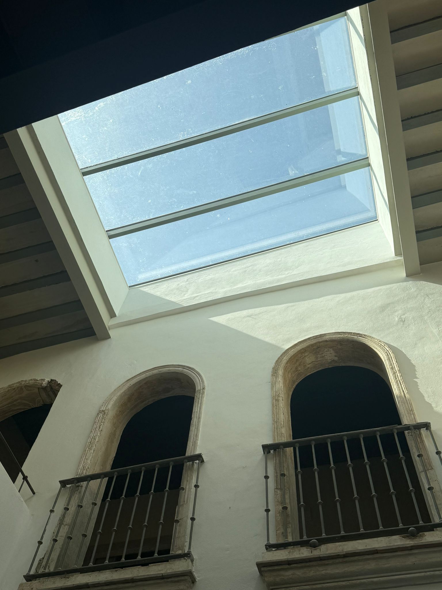 Techo de cristal en Casa Cossio en El Puerto de Santa María.